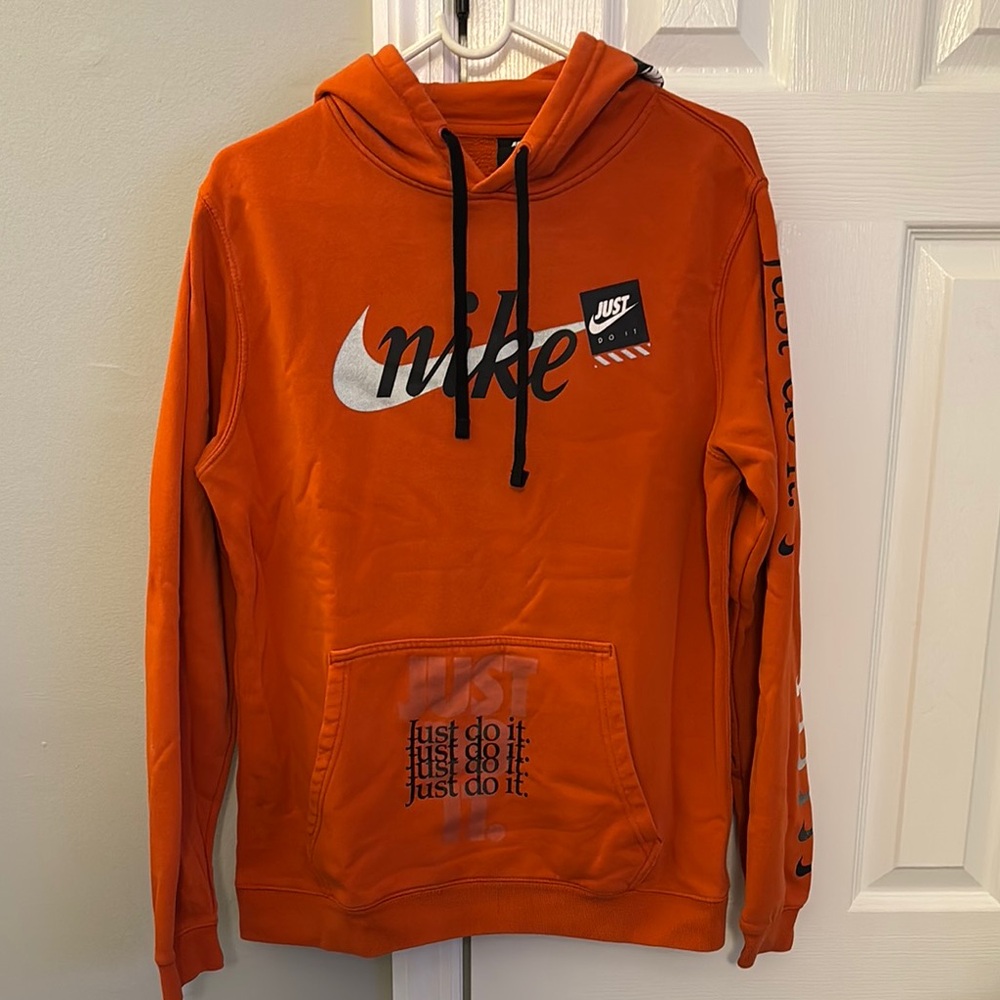 Nike Men's Orange Hoodie